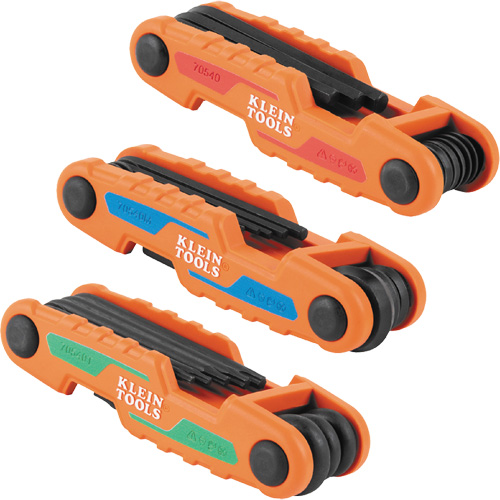 Compact Folding Hex Key Set, 25 Pcs., Metric & Imperial/Torx