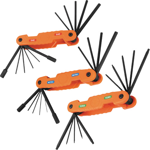 Pro Folding Hex Key Set, 31 Pcs., Metric & Imperial/Torx