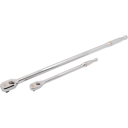 1/4" & 3/8" Drive 120XP™ Extra Long Handle Full Polish Teardrop Ratchet Set