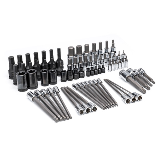 Drive Metric Bit Socket Set in Foam Storage Tray, 74 Pcs