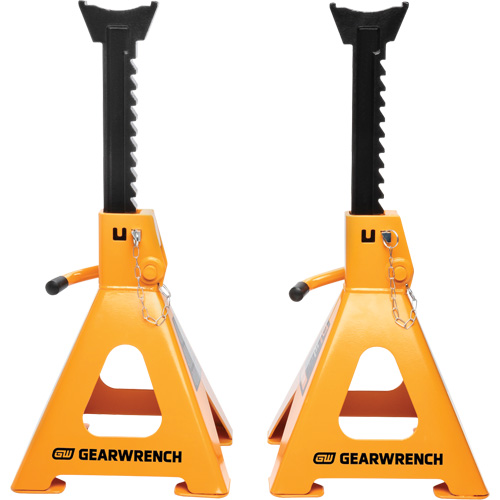 Ratcheting Jack Stand, Locking Pin, 6 tons Capacity, 15-3/4" - 24-1/2" H