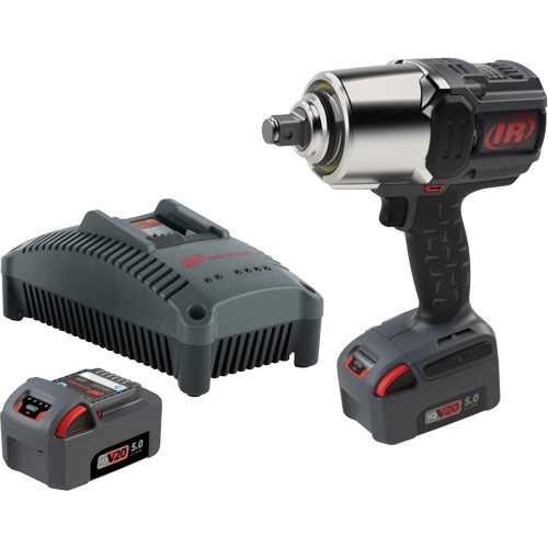 Cordless Impact Wrench Kit with Friction Ring Thru-Hole, 20 V, 3/4" Socket