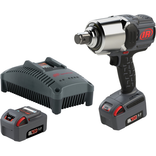 Cordless Impact Wrench Kit with Friction Ring Thru-Hole, 20 V, 1" Socket