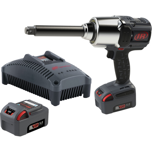 Cordless Impact Wrench Kit with Friction Ring Thru-Hole, 20 V, 3/4" Socket