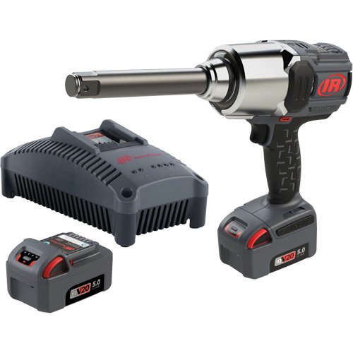 Cordless Impact Wrench Kit with Friction Ring Thru-Hole, 20 V, 1" Socket