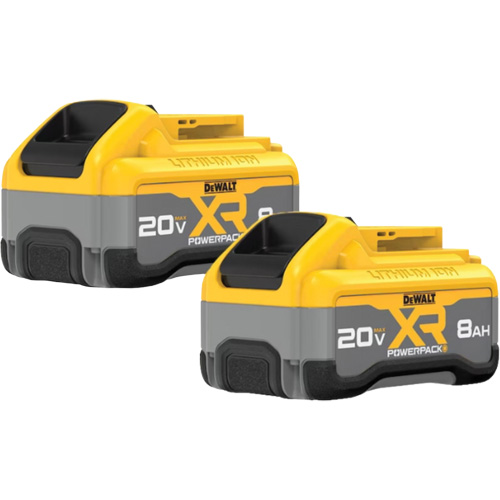 MAX* XR POWERPACK™ Batteries, Lithium-Ion, 20 V, 8 Ah