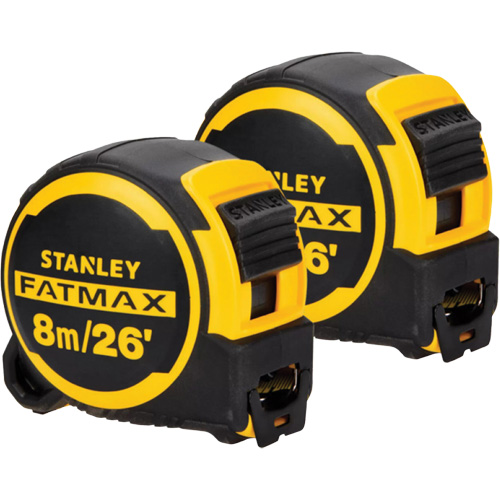 FATMAX Classic Tape Measures, 1-1/4" x 26'/8 m, Imperial & Metric Graduations
