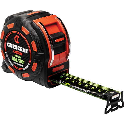 Shockforce™ NITE EYE Magnetic Tape Measure, 1-1/4" x 25', SAE Graduations
