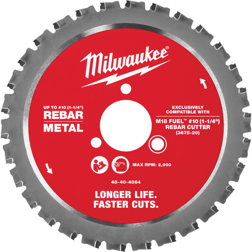 #10 (1-1/4”) Rebar Cutting Blade, 1-1/4"