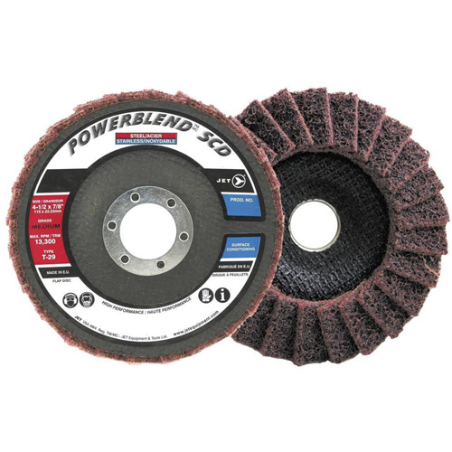 POWERBLEND SCD Surface Conditioning Flap Disc, 5" x 7/8", Type 29, Medium Grit