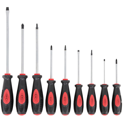 IESD-9S Ergonomic Screwdriver Set, 9 Pcs., Magnetic