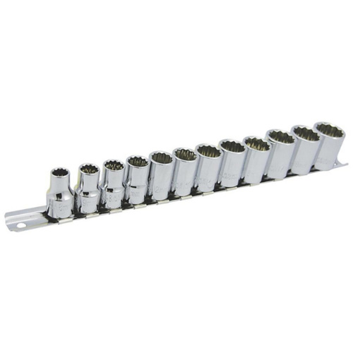 SS3812M-12 12-Point Metric Socket Set, 12 Pcs, 3/8" Drive Size