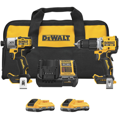 XR 2-Tool Hammer Drill/Impact Combo Kit with POWERPACK Batteries, Lithium-Ion, 20 V