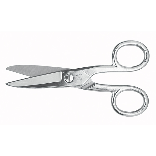 Electrician's Scissors, 5-1/4", Rings Handle