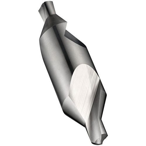 Bright Finish Combined Drill & Countersink, 4 mm Small Diameter, 10 mm Large Diameter, High Speed Steel