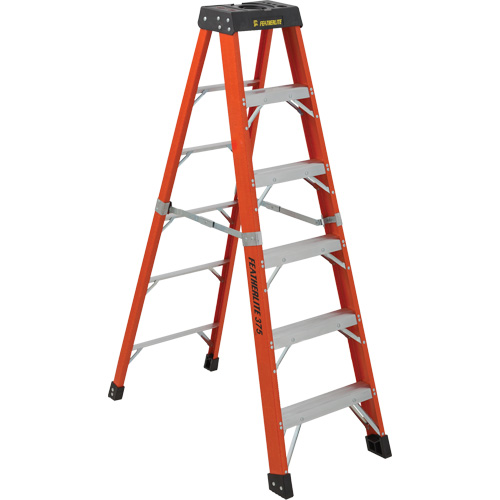 Industrial Extra Heavy-Duty Stepladders (6800 AA Series), 6', Fibreglass, 375 lbs. Capacity, Type 1AA