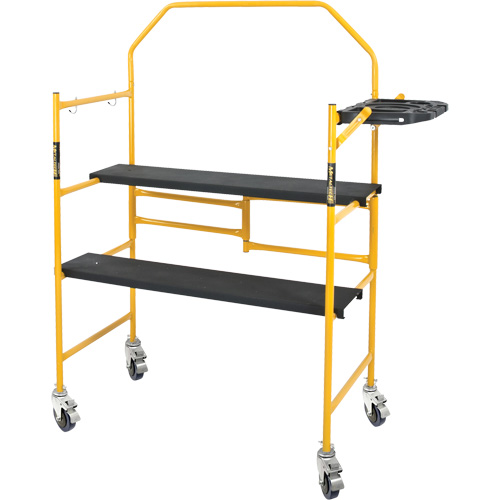 Jobsite Series™ 4' Safety Rail & Tool Shelf Scaffold Kit, Steel Frame, 49-1/2" D x 57-3/4" H