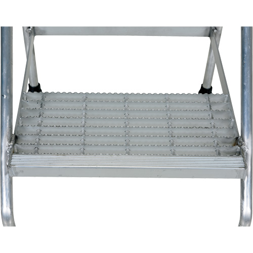 Aluminum Step Stand, 2 Step(s), 22-13/16" W x 24-9/16" L x 20" H, 500 lbs. Capacity - Step Stand - VD457
