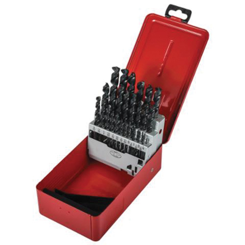 Jobber Drill Bit Set, 29 Pieces, High Speed Steel
