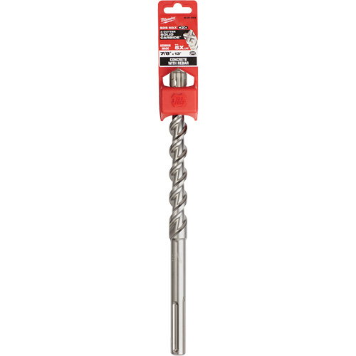4-Cutter Rotary Hammer Drill Bit, 1", Spline Shank