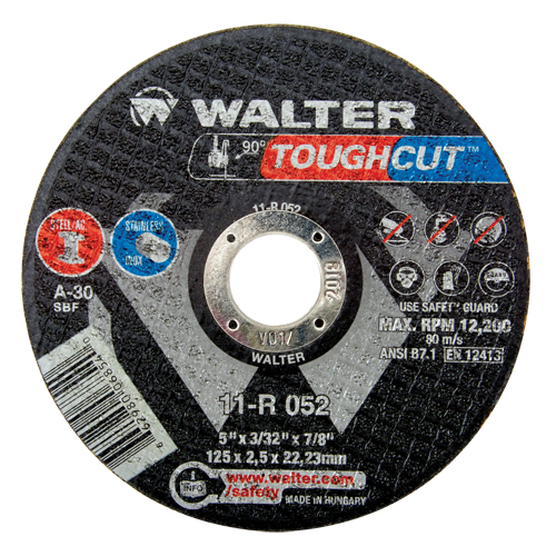 Toughcut™ Reinforced Cut-Off Wheel, 5" x 3/32", 7/8" Arbor, Type 1, Aluminum Oxide, 12200 RPM