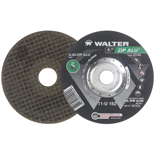 Zip Alu™ Cut-Off Wheel, 6" x 3/64", 7/8" Arbor, Type 27, Aluminum Oxide, 10200 RPM