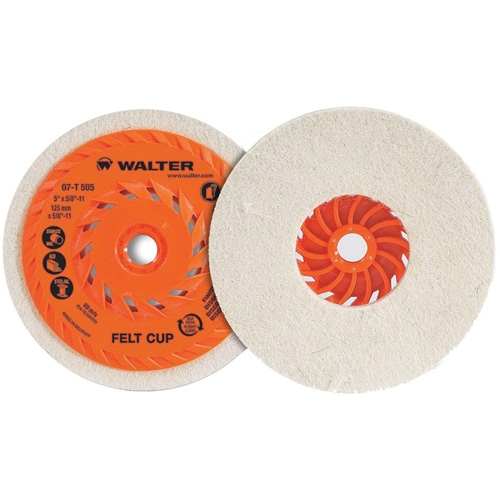 Cup Polishing Disc, 5" Dia.