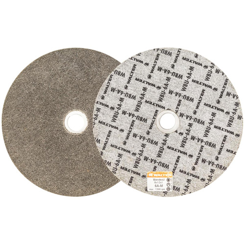 Blendex U™ Finishing Wheel, 6" Dia., 6AM Grit, Silicon Carbide