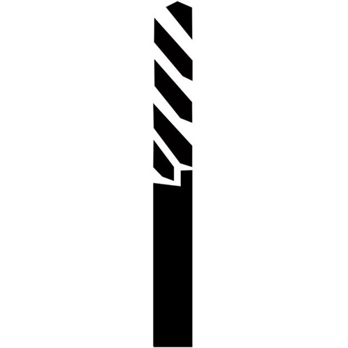 Through-Hole Carbide Tipped Drill, 1/4" Diameter