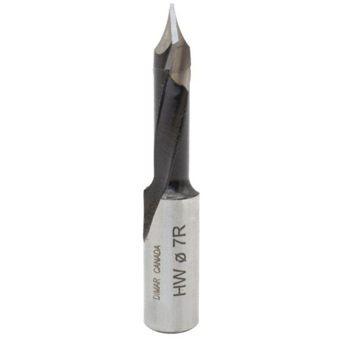 Through-Hole Carbide Tipped Drill, 7 mm Diameter