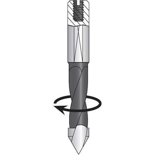 Through-Hole Carbide Tipped Drill, 8 mm Diameter