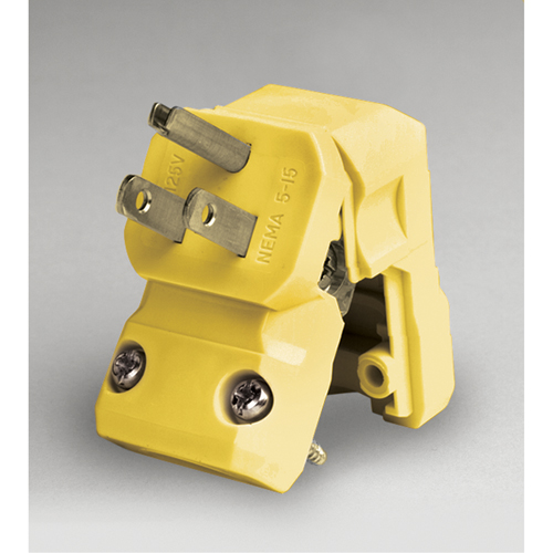 Commercial Grade Straight Blade Plug, Nylon, 15 A, 125 V - Extension Plug - XA777