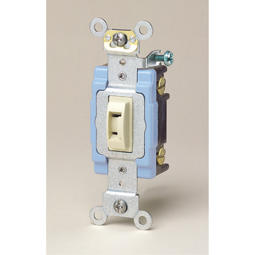 Back & Side-Wired Quiet Switch with Locking Single-Pole Toggle - Wall Switch - XA795