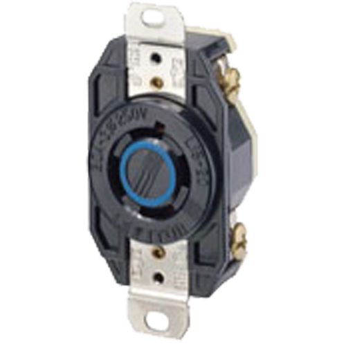 Single Flush 3-Pole 4-Wire Grounding Receptacle