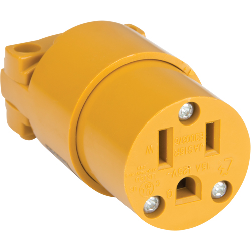 PVC Grounding Connector, 5-15R, Plastic