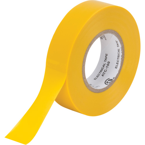 Electrical Tape, 19 mm (3/4") x 18 M (60'), Yellow, 7 mils