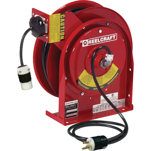 70000 Power Cord Reel, 45', SJEOOW, 12 Gauge, 20 A