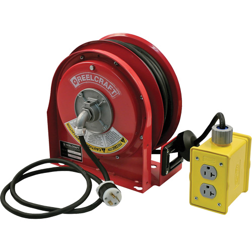 3000 Compact Premium Duty Cord Reel, 30', SJTO, 12 Gauge, 20 A