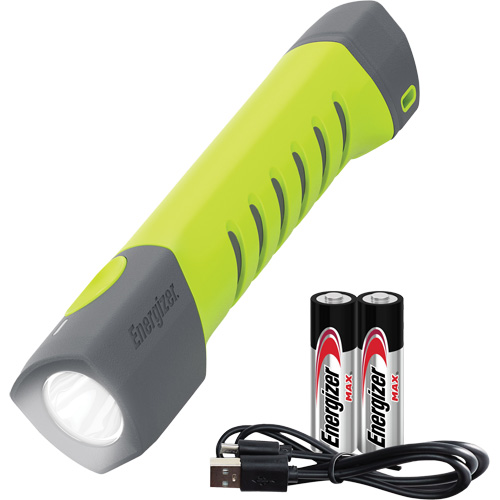 Small Pro Series Hybrid Handheld Flashlight, LED, 500 Lumens, Rechargeable/AA Batteries