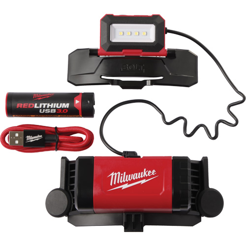 Bolt™ Redlithium™ USB Headlamp, LED, 600 Lumens, 4 Hrs. Run Time, Rechargeable Batteries