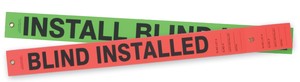 Custom Safety Tag: Fluorescent RV-Plastic Flag Tags