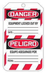 Bilingual OSHA Danger QuickTags™: Do Not Operate