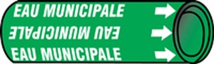 French Pipe Marker: Eau Municipale