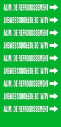 French Pipe Marker: Alim. De Refroidissement