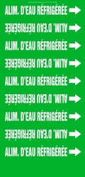 French Pipe Marker: Alim. D'Eau Réfrigérée