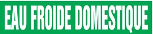 French Pipe Marker: Eau Froide Domestique