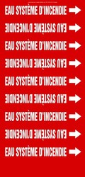 French Pipe Marker: Eau Système D'Incendie