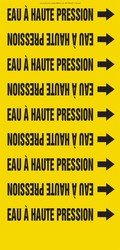 French Pipe Marker: Eau À Haute Pression