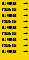 French Pipe Marker: Eau Potable