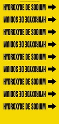 French Pipe Marker: Hydroxyde De Sodium